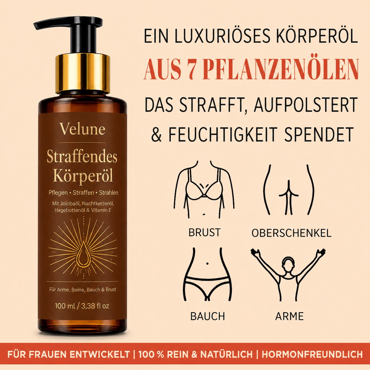 Pflege aus sieben ausgewählten Pflanzenölen